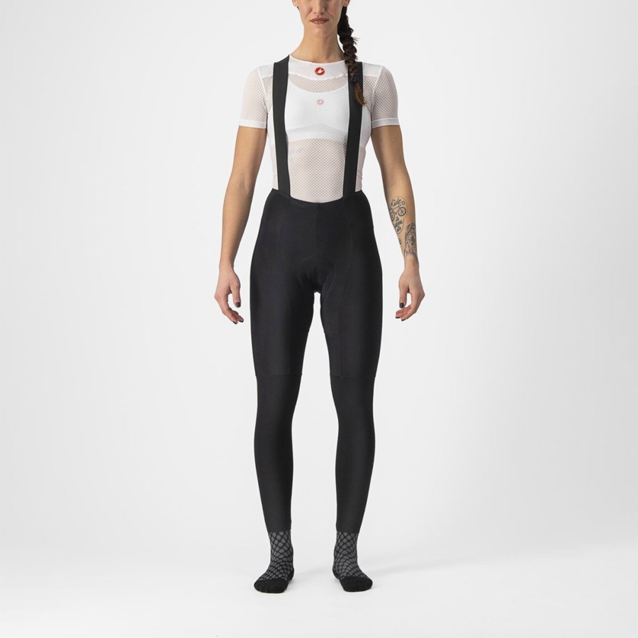 Castelli FREE AERO RC W DT Women Bib Tights Black | YEZUNJ-093