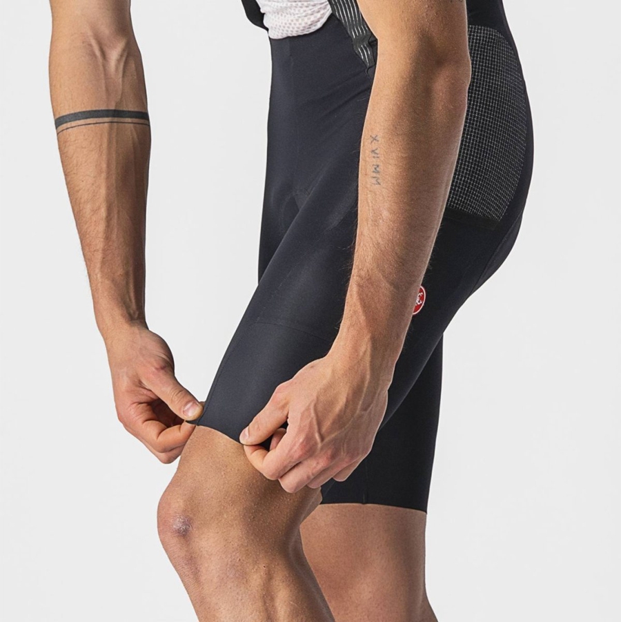 Castelli FREE UNLIMITED Men Bib Shorts Black | LEFDHY-710