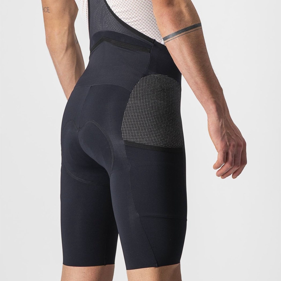 Castelli FREE UNLIMITED Men Bib Shorts Black | LEFDHY-710