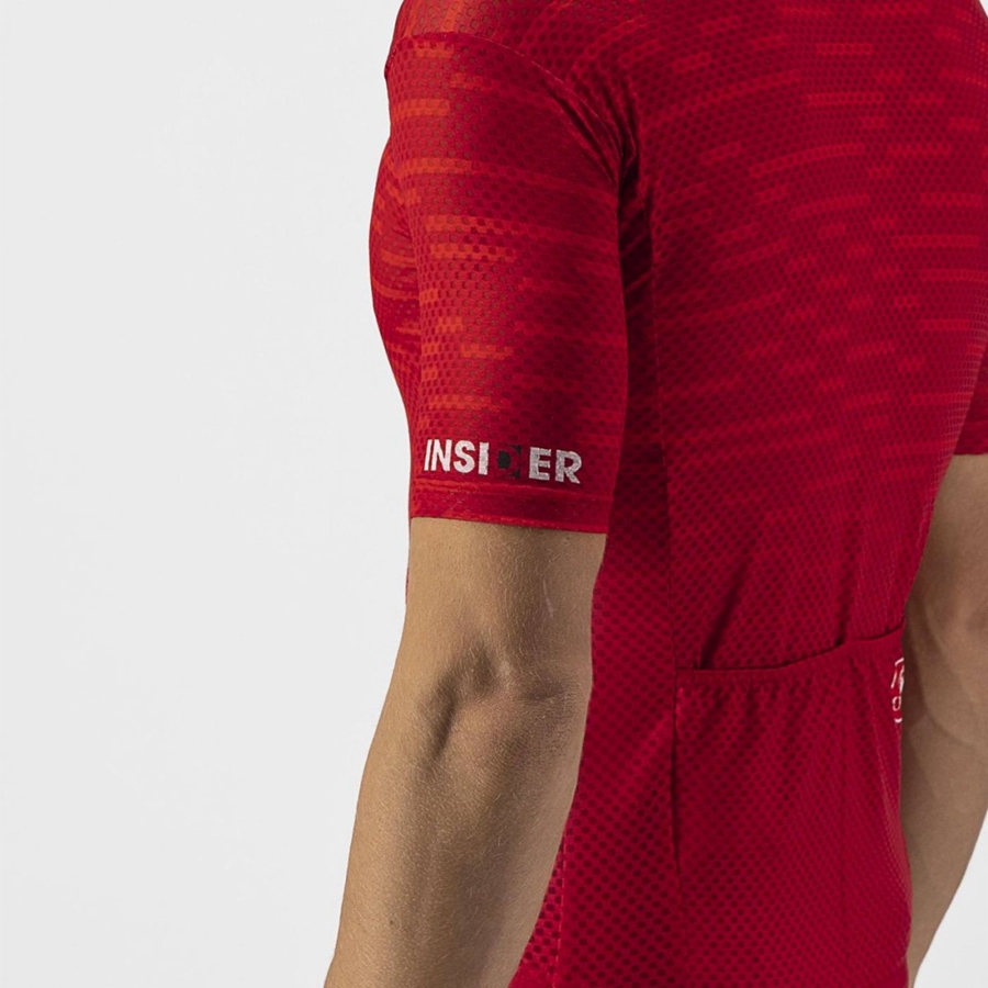 Castelli INSIDER Men Jersey Dark Red | BFWEMY-045