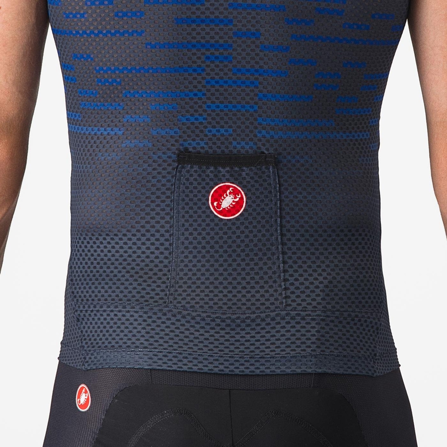 Castelli INSIDER SLEEVELESS Men Jersey Blue | MAJRCX-492