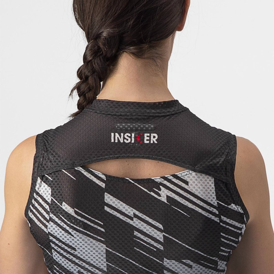 Castelli INSIDER W SLEEVELESS Women Jersey Black | XZHVNS-769