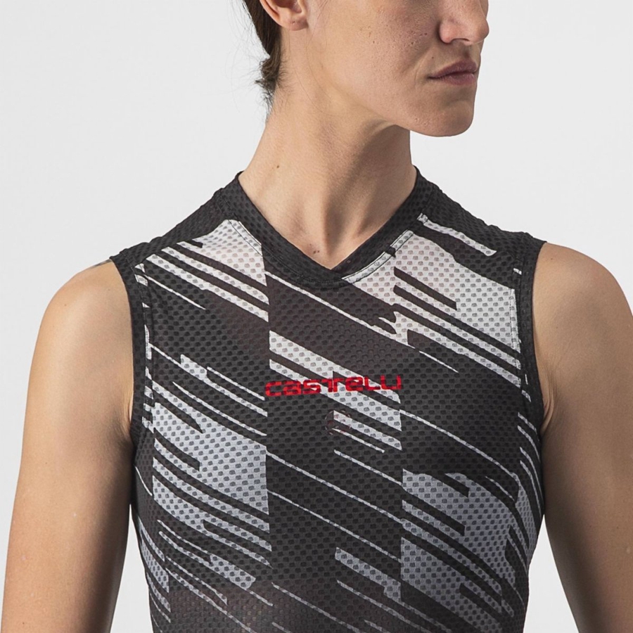 Castelli INSIDER W SLEEVELESS Women Jersey Black | XZHVNS-769