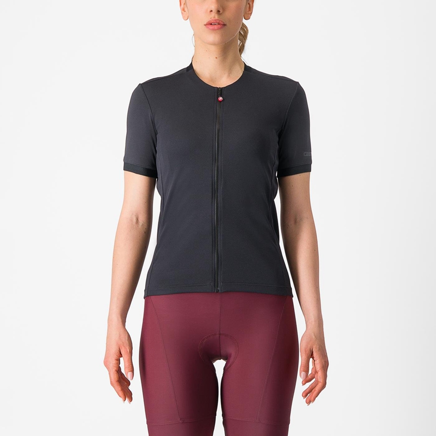 Castelli LIBERA Women Jersey Black | BWFSLU-654