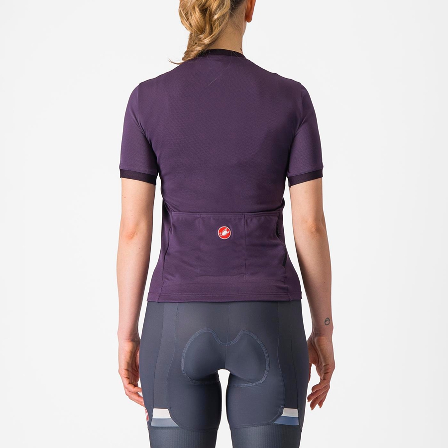 Castelli LIBERA Women Jersey Purple | GVAYFI-519