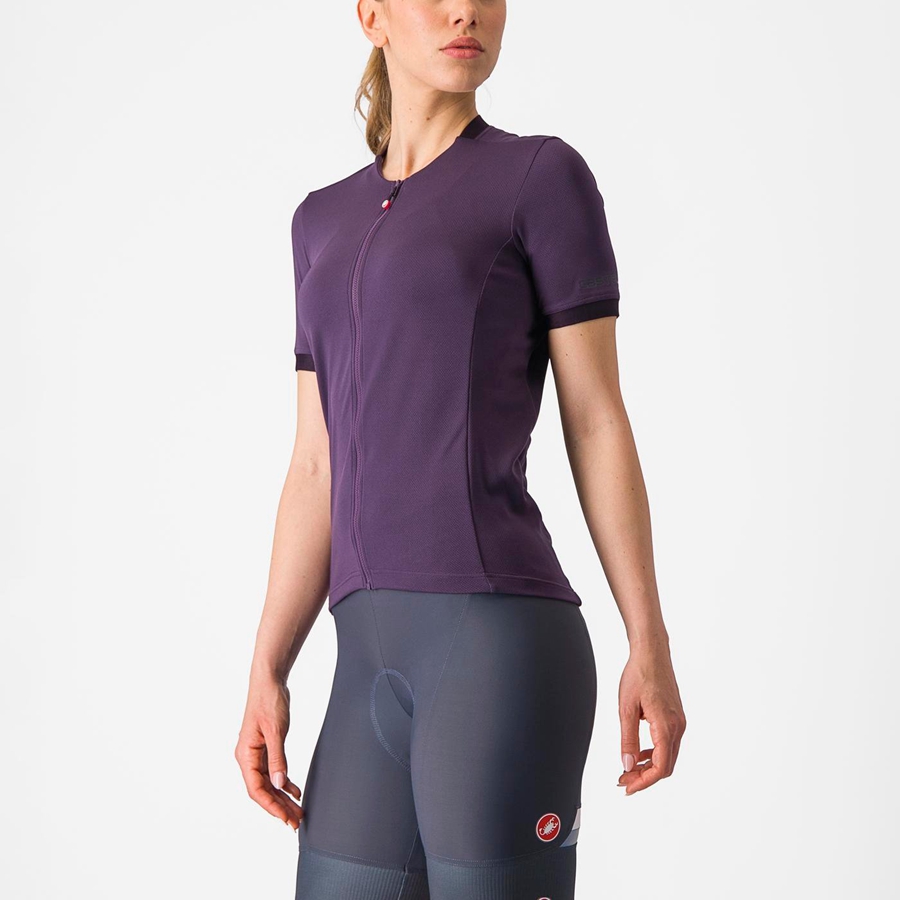 Castelli LIBERA Women Jersey Purple | GVAYFI-519