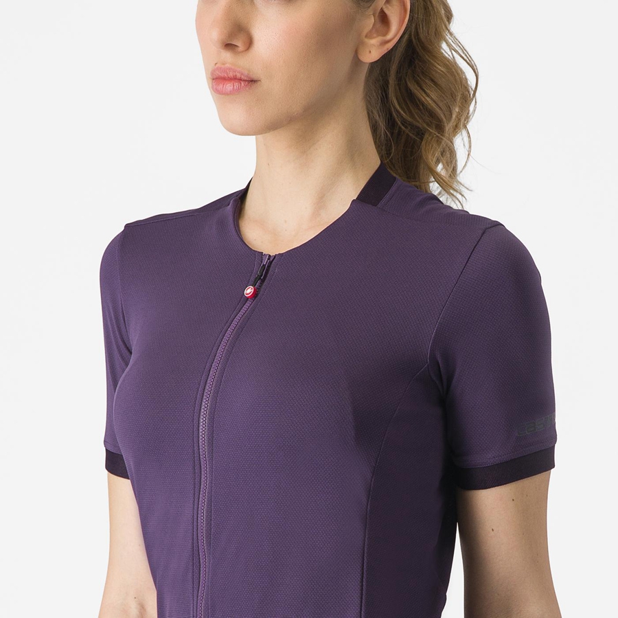 Castelli LIBERA Women Jersey Purple | GVAYFI-519