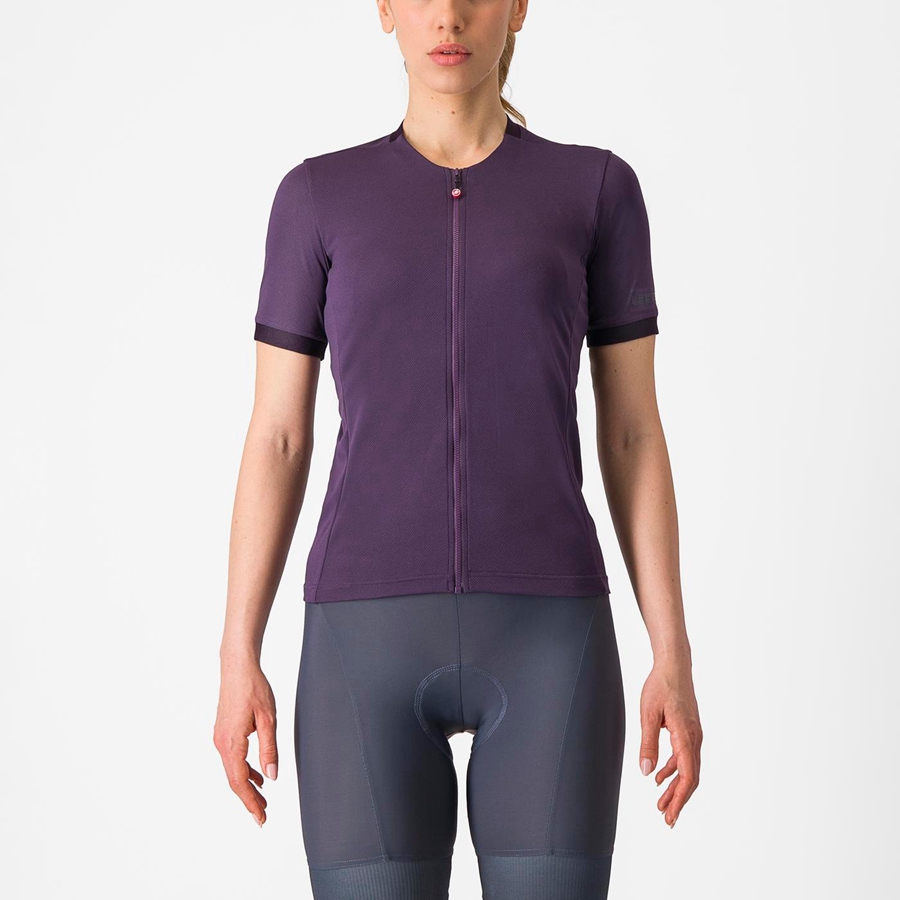 Castelli LIBERA Women Jersey Purple | GVAYFI-519