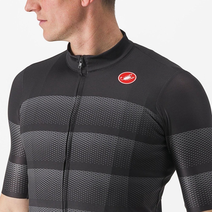 Castelli LIVELLI Men Jersey Black | DXQCZP-927