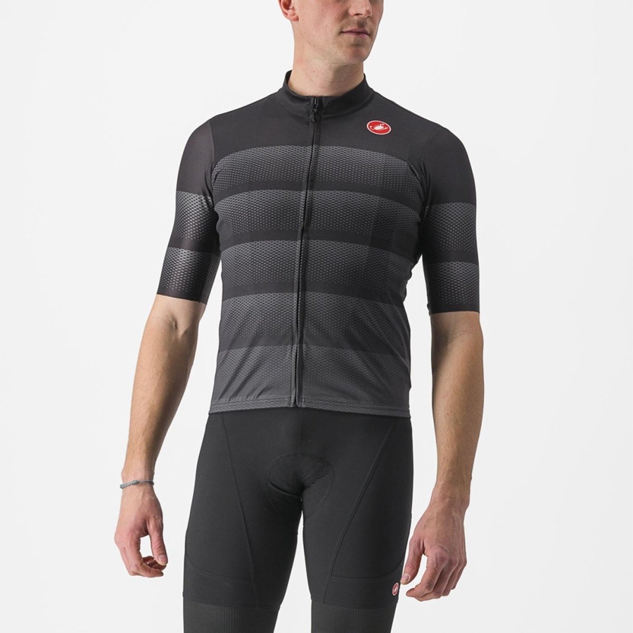 Castelli LIVELLI Men Jersey Black | DXQCZP-927