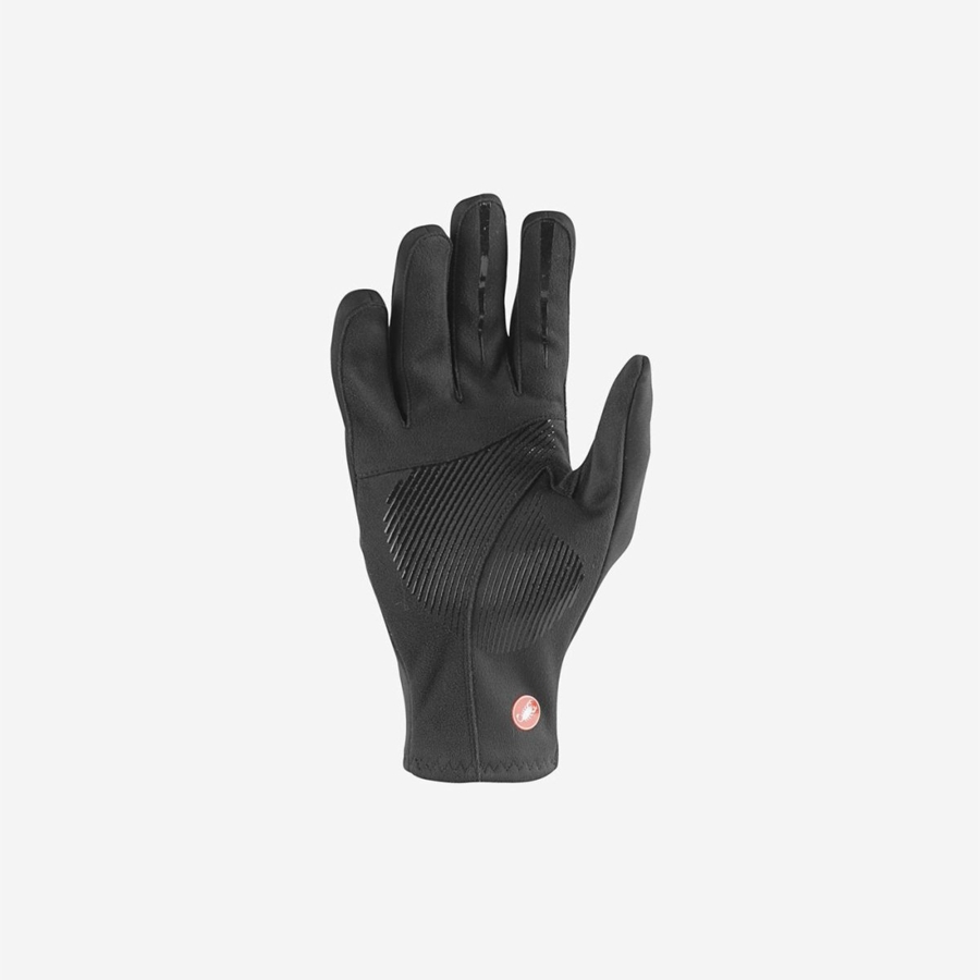 Castelli MORTIROLO Men Gloves Black | AHDQUG-426