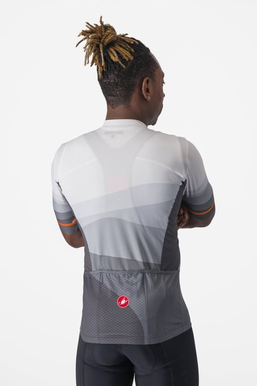 Castelli ORIZZONTE Men Jersey Dark Grey / Silver Grey | DMPINE-345