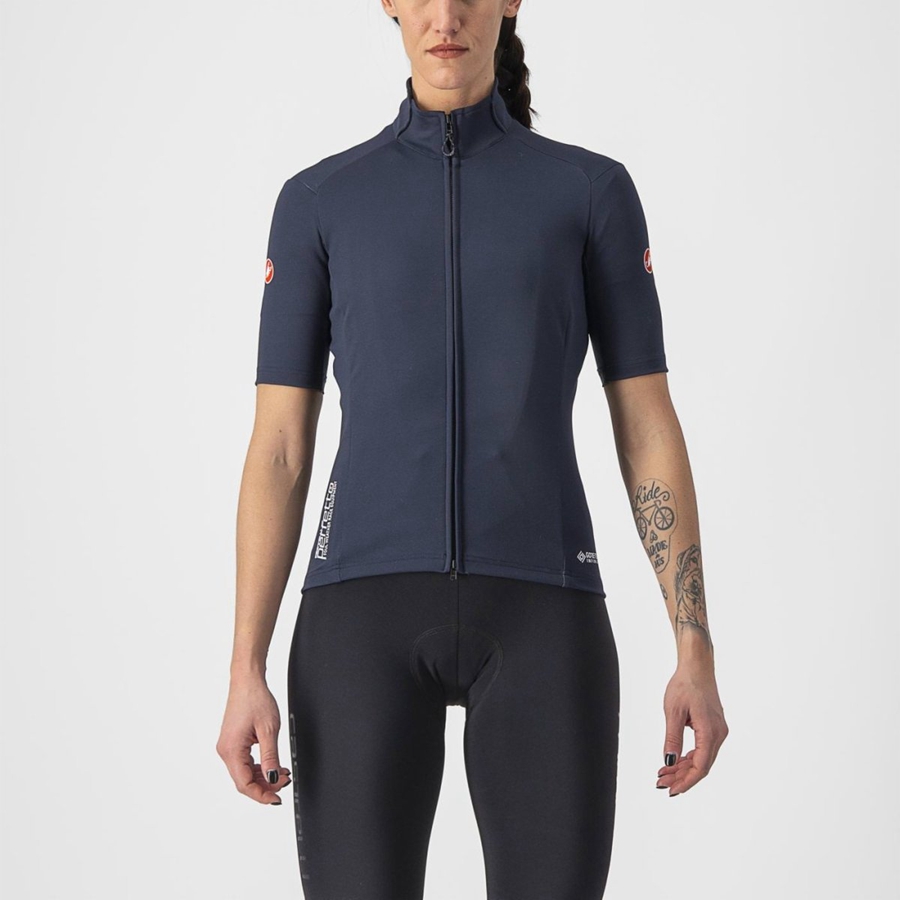 Castelli PERFETTO RoS 2W WIND Women Jackets Blue | IREVNC-385