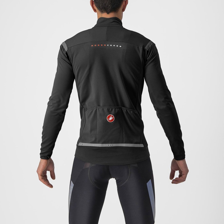 Castelli PERFETTO RoS 2 Men Jackets Black / Black | JVNBWS-138