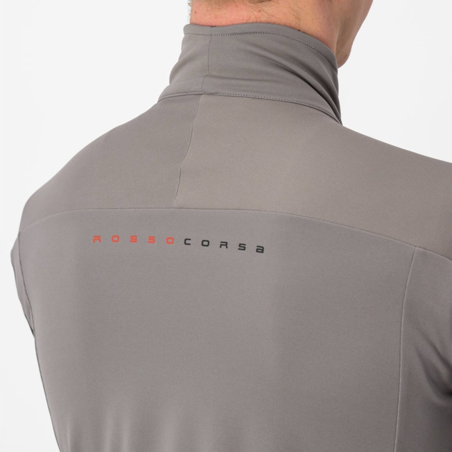 Castelli PERFETTO RoS 2 Men Jackets Grey / Khaki Grey | LAGIQU-804