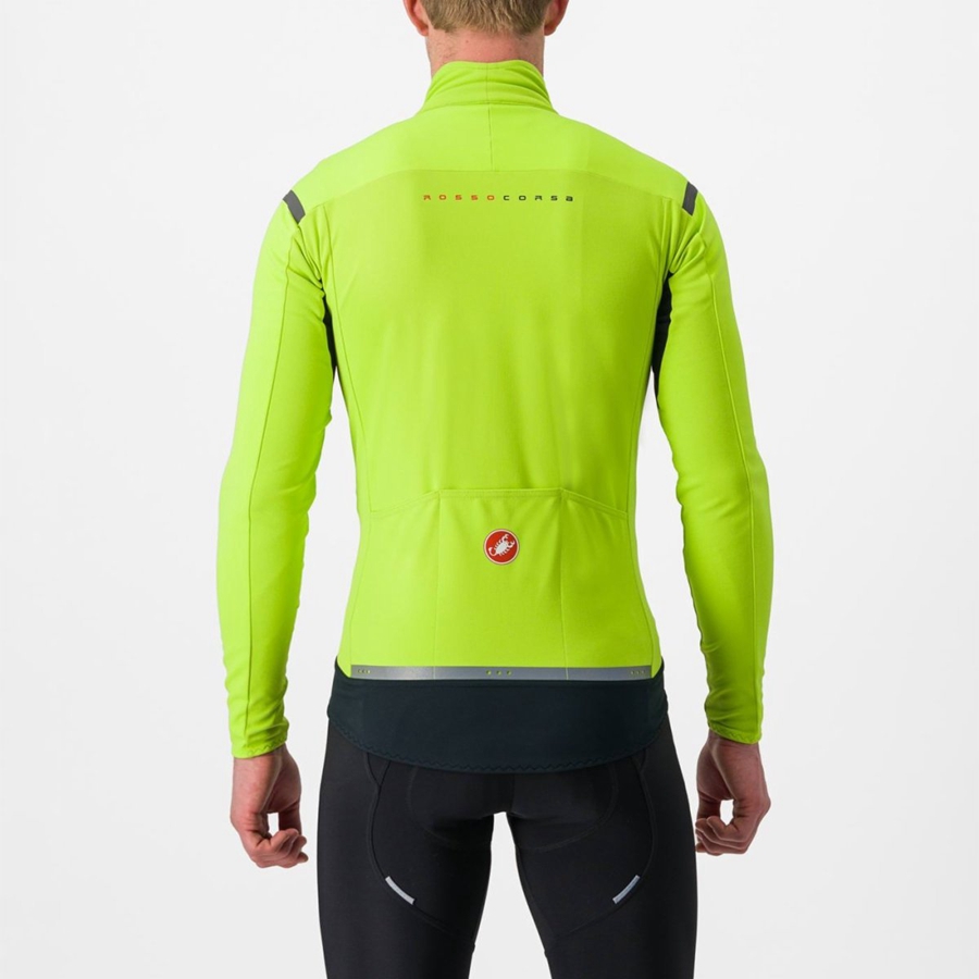 Castelli PERFETTO RoS 2 Men Jackets Light Green / Dark Grey | ZDLXHP-682