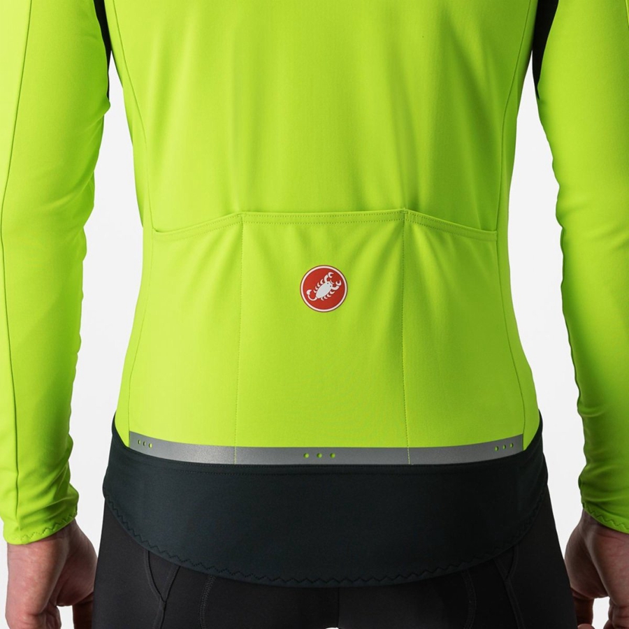 Castelli PERFETTO RoS 2 Men Jackets Light Green / Dark Grey | ZDLXHP-682