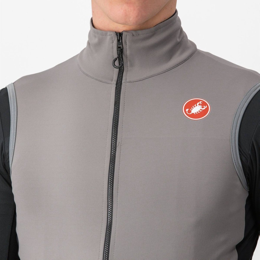 Castelli PERFETTO RoS 2 Men Vest Grey | KWZVXC-729