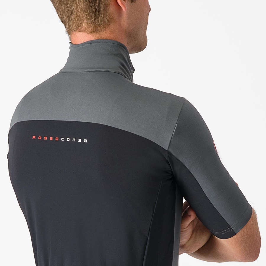 Castelli PERFETTO RoS 2 WIND Men Jackets Grey | YPBWEI-329