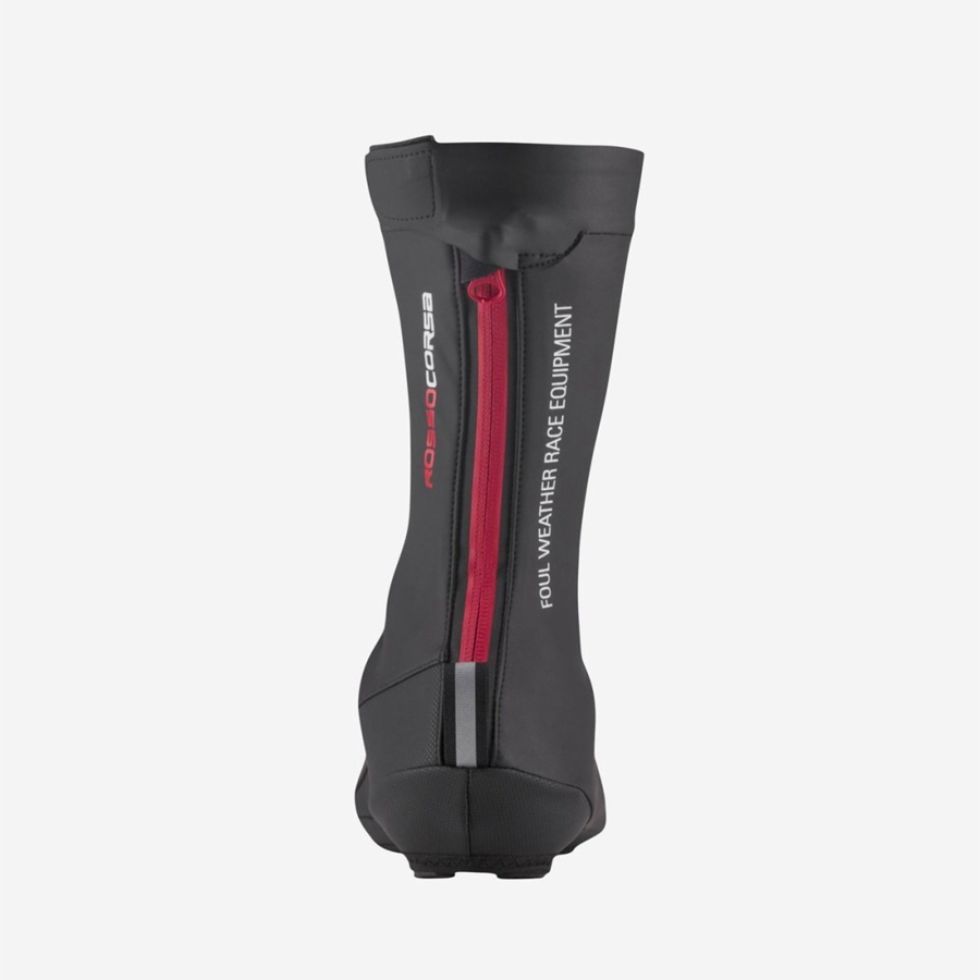 Castelli PIOGGIA 4 Men Shoecovers Black | DXNHLB-315