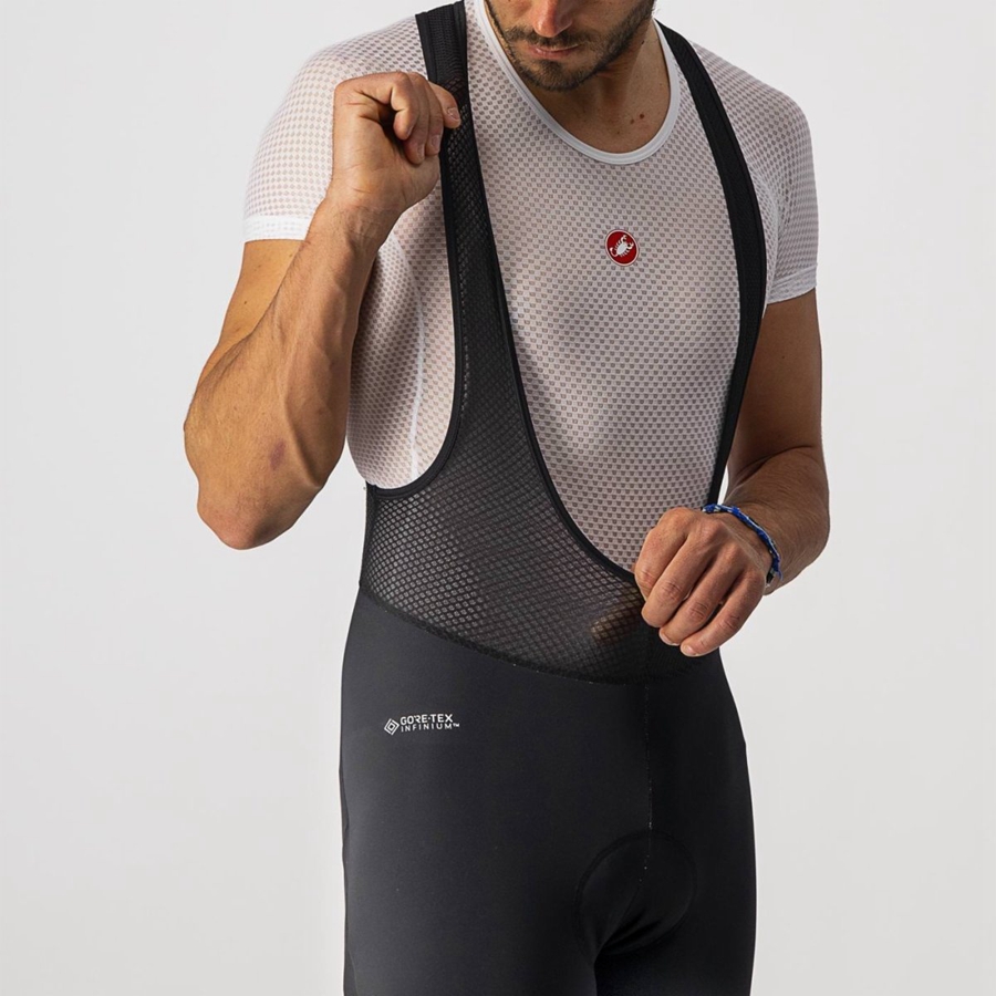 Castelli POLARE 3 Men Bib Tights Black | NFVOGS-965