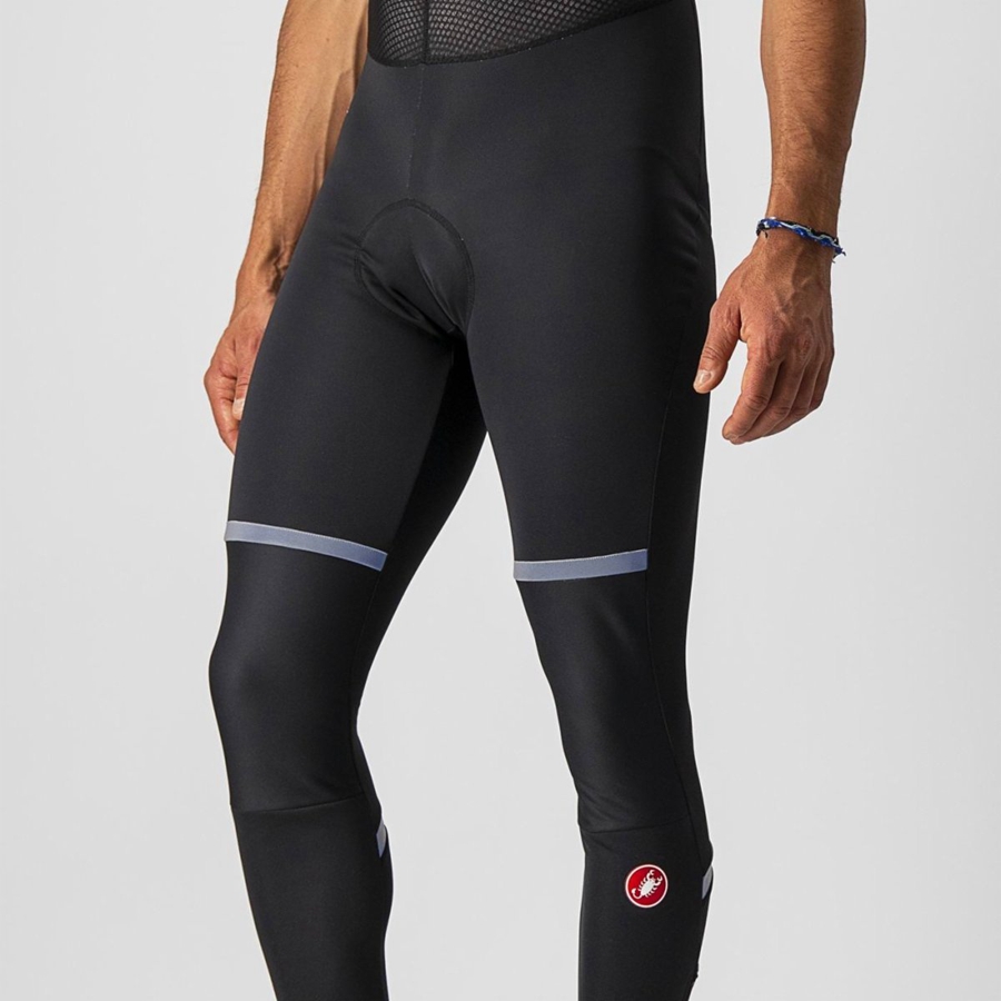 Castelli POLARE 3 Men Bib Tights Black | NFVOGS-965