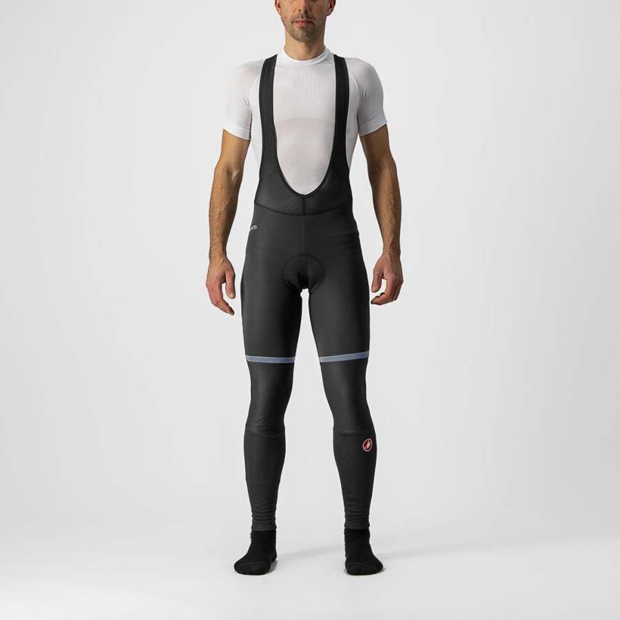 Castelli POLARE 3 Men Bib Tights Black | NFVOGS-965