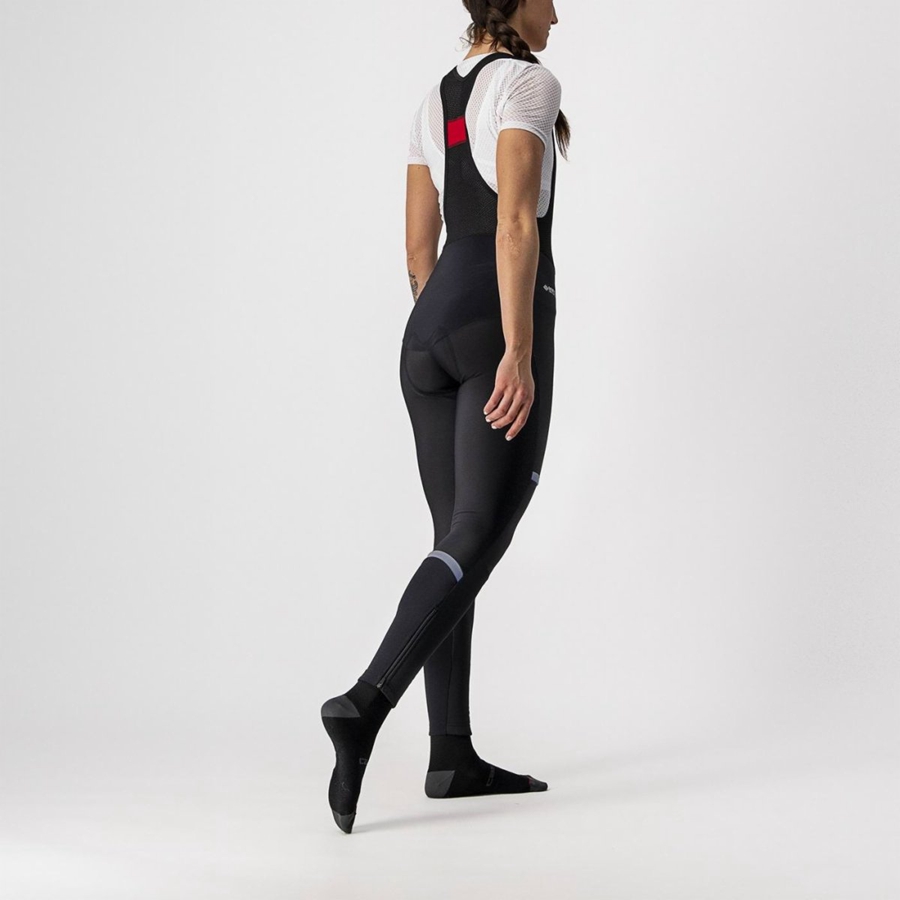 Castelli POLARE W Women Bib Tights Black | KWIYCS-762