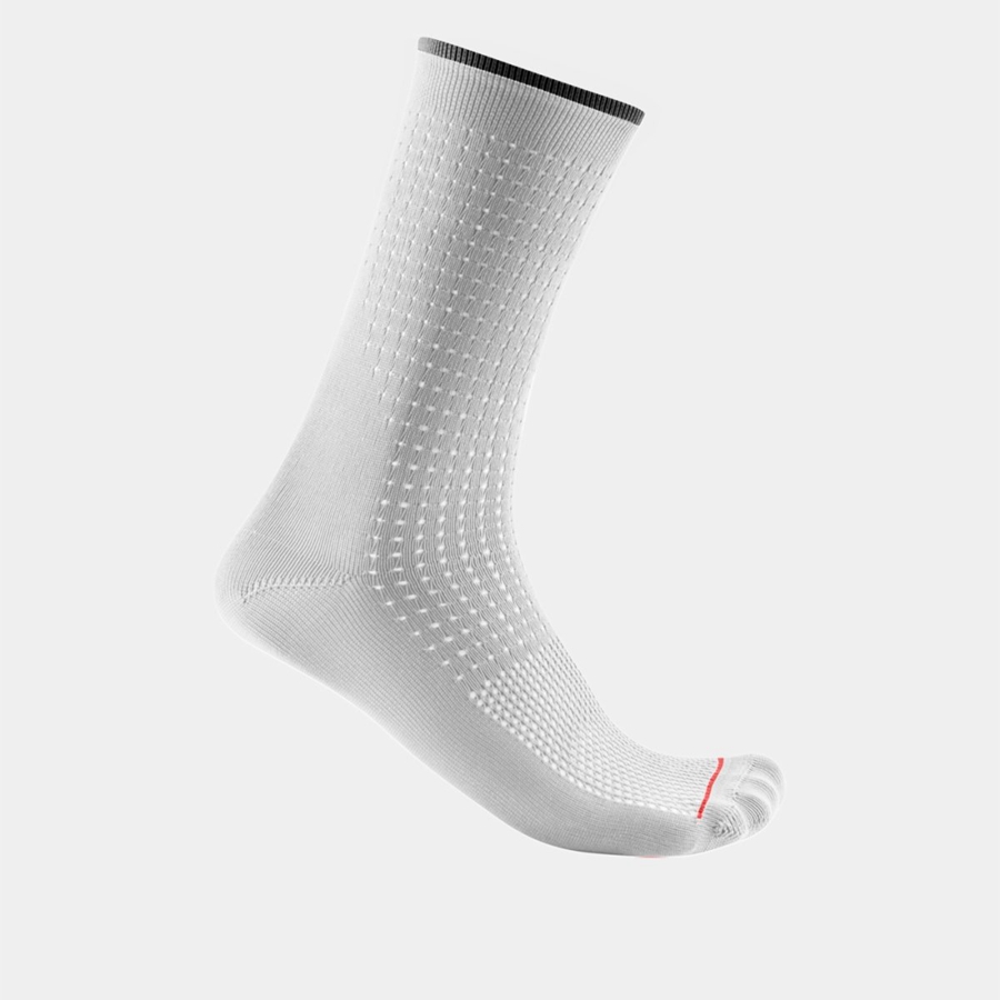 Castelli PREMIO 18 Men Socks White | YPGXZJ-417