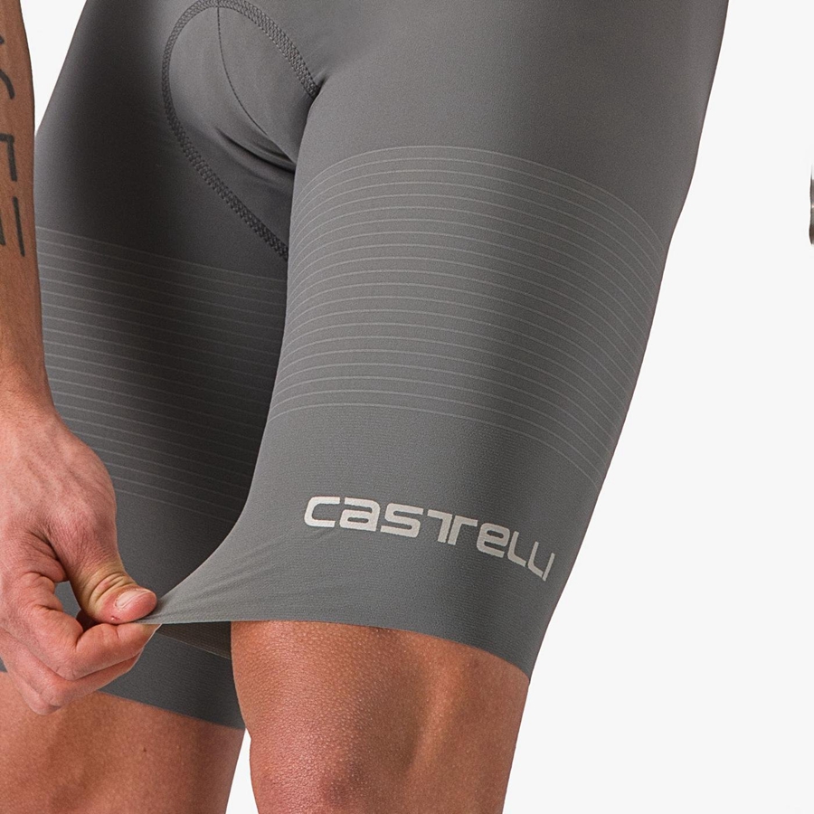 Castelli PREMIO Men Bib Shorts Grey | UMDTFJ-639