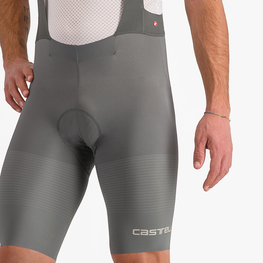 Castelli PREMIO Men Bib Shorts Grey | UMDTFJ-639