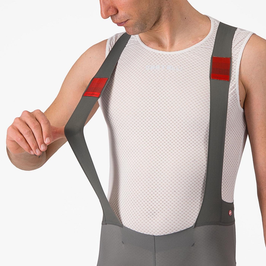 Castelli PREMIO Men Bib Shorts Grey | UMDTFJ-639