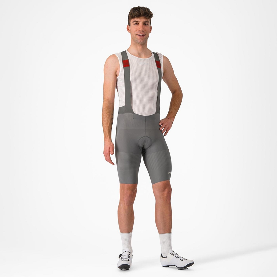 Castelli PREMIO Men Bib Shorts Grey | UMDTFJ-639