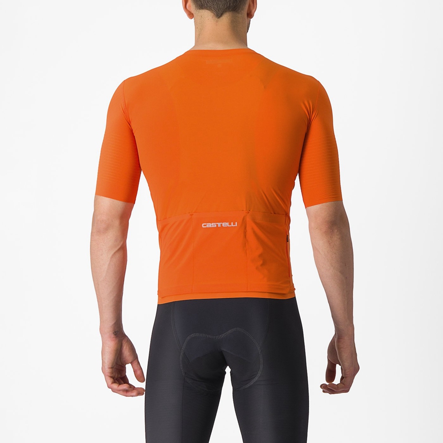 Castelli PREMIO Men Jersey Orange Red | ANOFBG-219