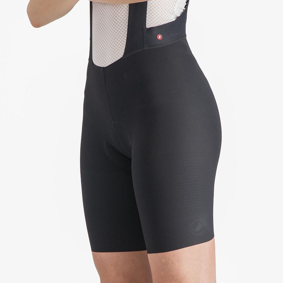 Castelli PREMIO W Women Bib Shorts Black | JYAHVT-172