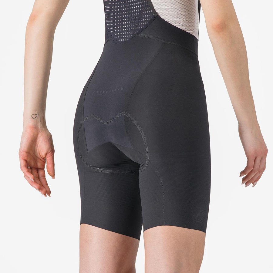 Castelli PREMIO W Women Bib Shorts Black | JYAHVT-172