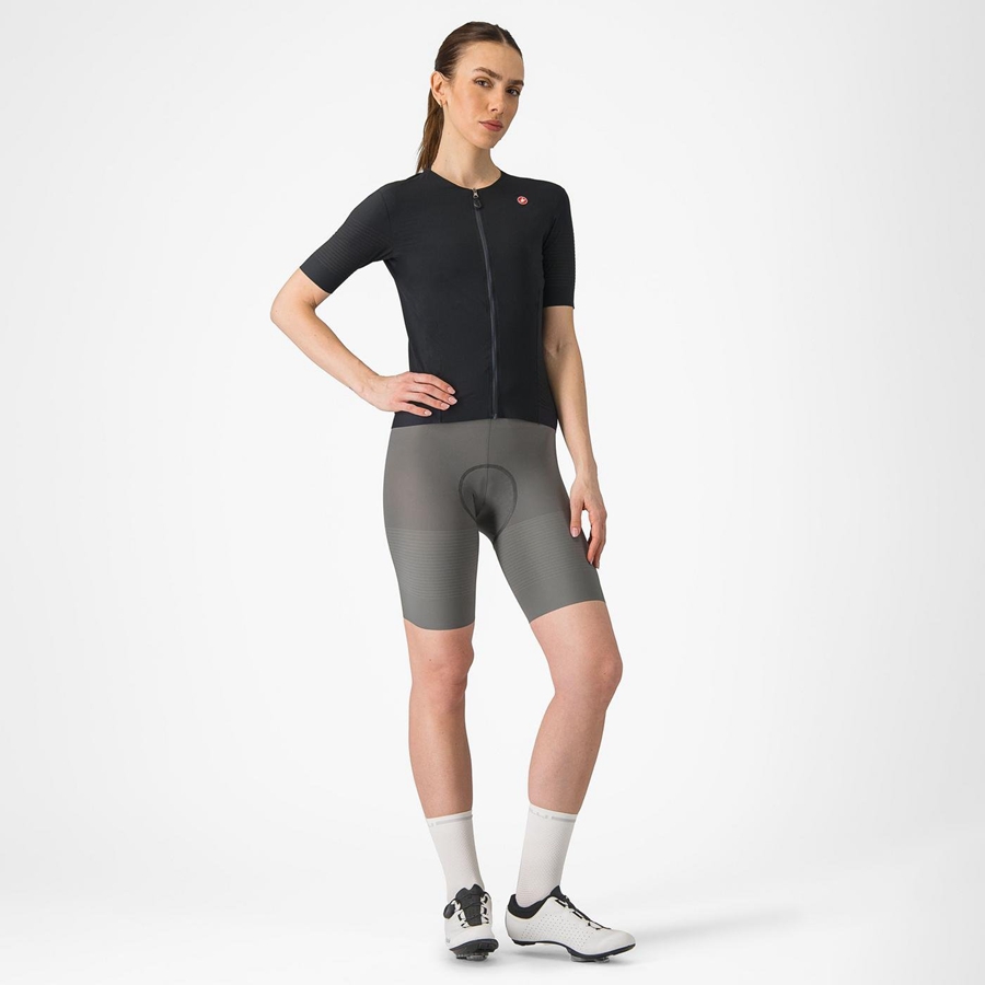 Castelli PREMIO W Women Bib Shorts Grey | XSVDQR-018