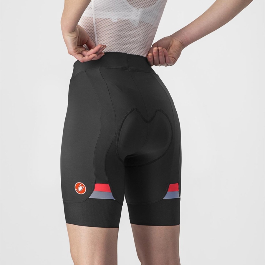 Castelli PRIMA Women Shorts Black | PIVHNO-897