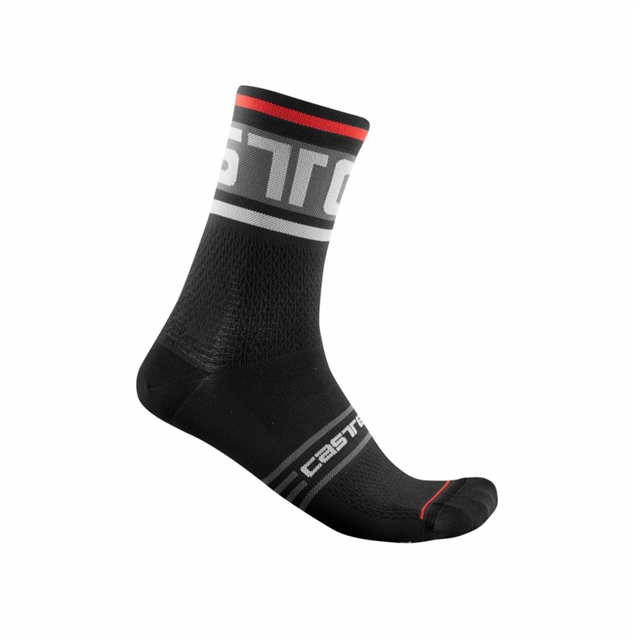 Castelli PROLOGO 15 Men Socks Black | IQKELT-607