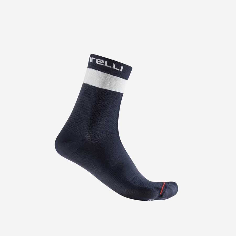 Castelli PROLOGO LITE 15 Men Socks Blue / White | QUZFGA-875