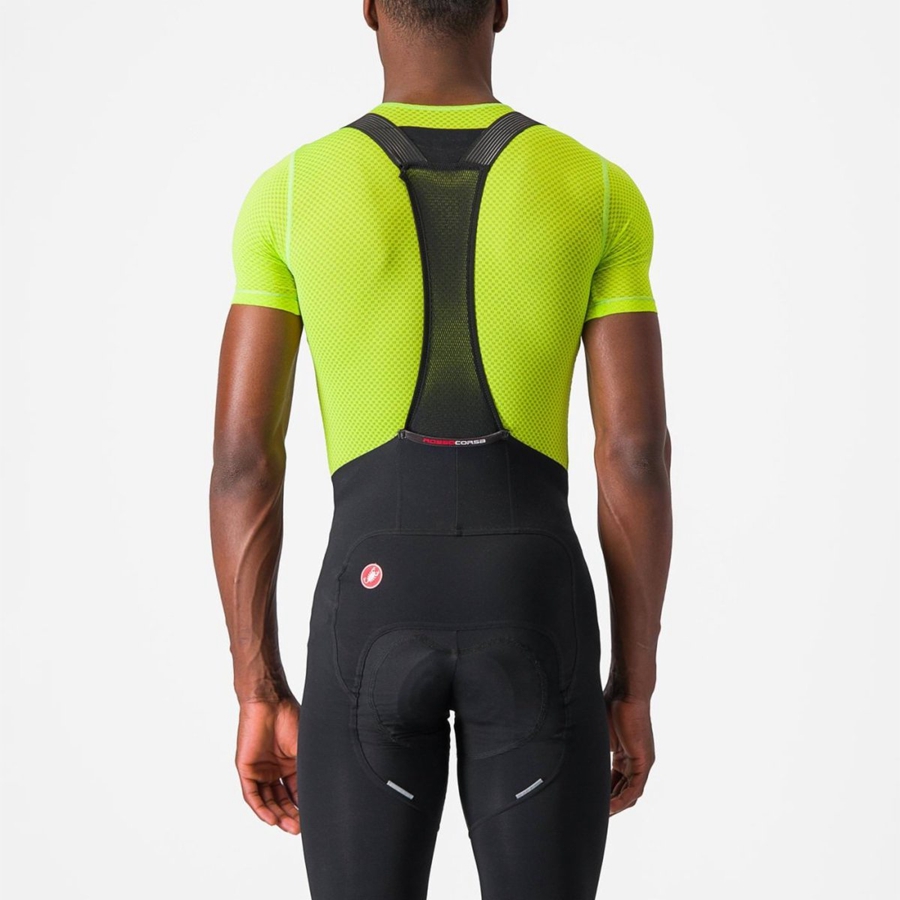 Castelli PRO MESH 2.0 SHORT SLEEVE Men Base Layer Light Green | VUYWTH-371