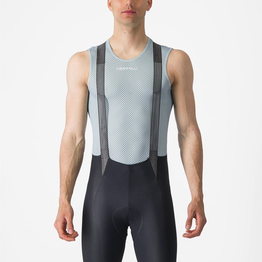 Castelli PRO MESH 2.0 SLEEVELESS Men Base Layer Blue | MDUETH-580