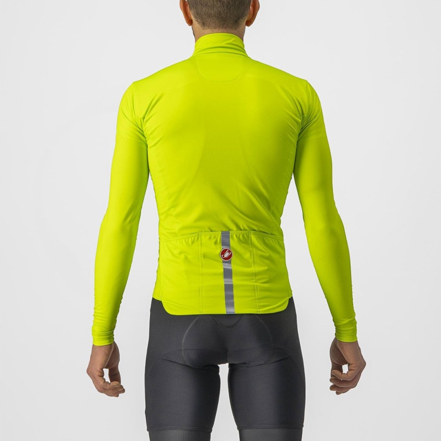 Castelli PRO THERMAL MID LS Men Jersey Light Green | DXJAKF-453