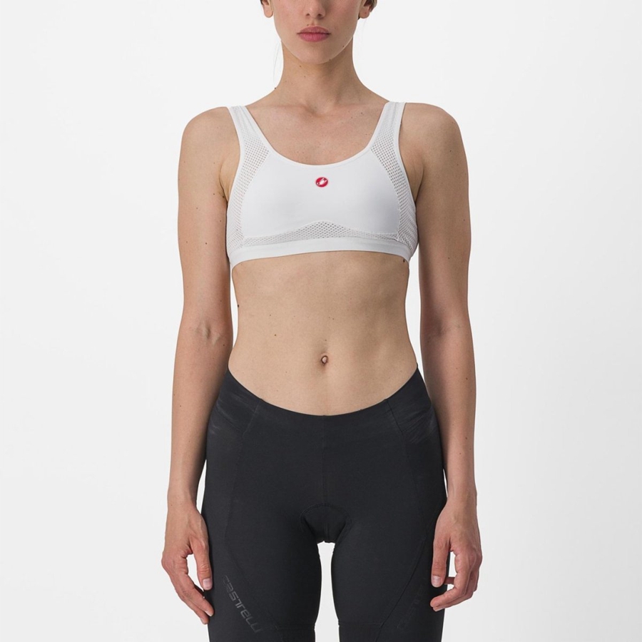 Castelli ROSSO CORSA BRA Women Base Layer White | KJRGDC-679