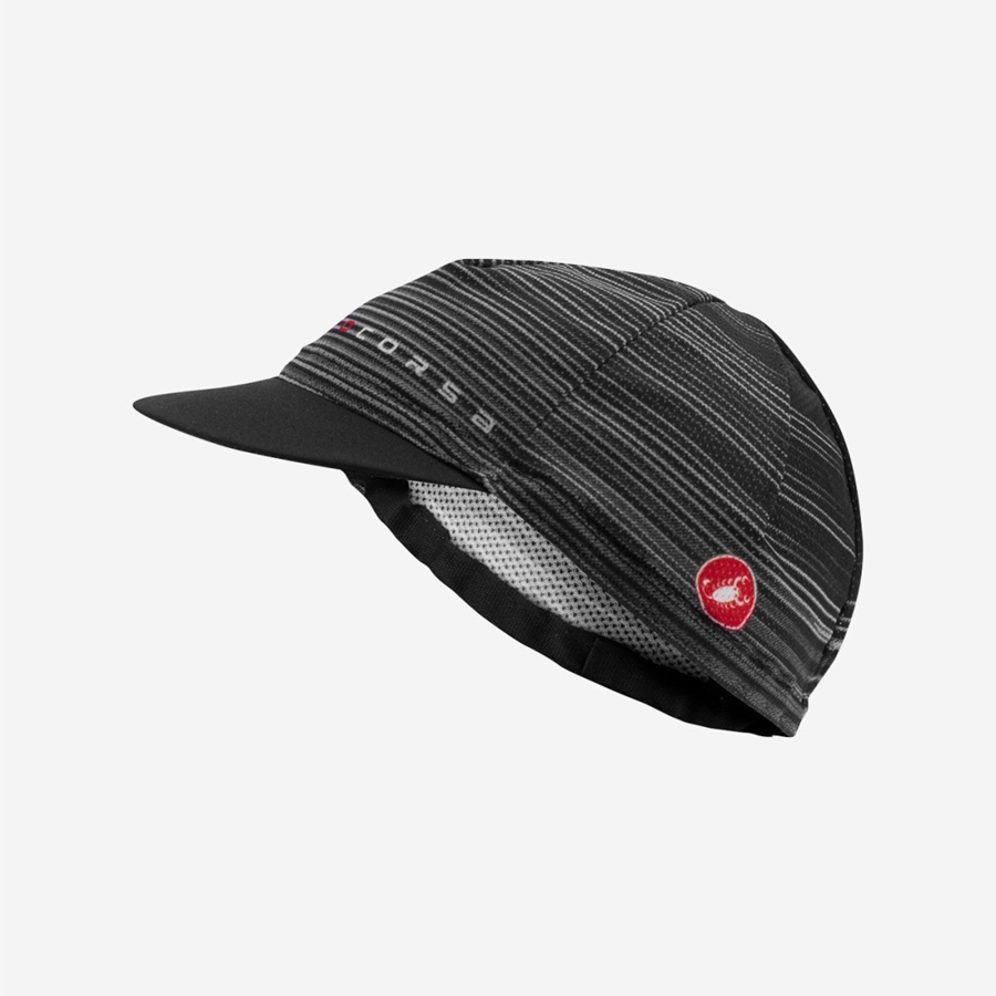 Castelli ROSSO CORSA Men Cap Black | MILKEN-759