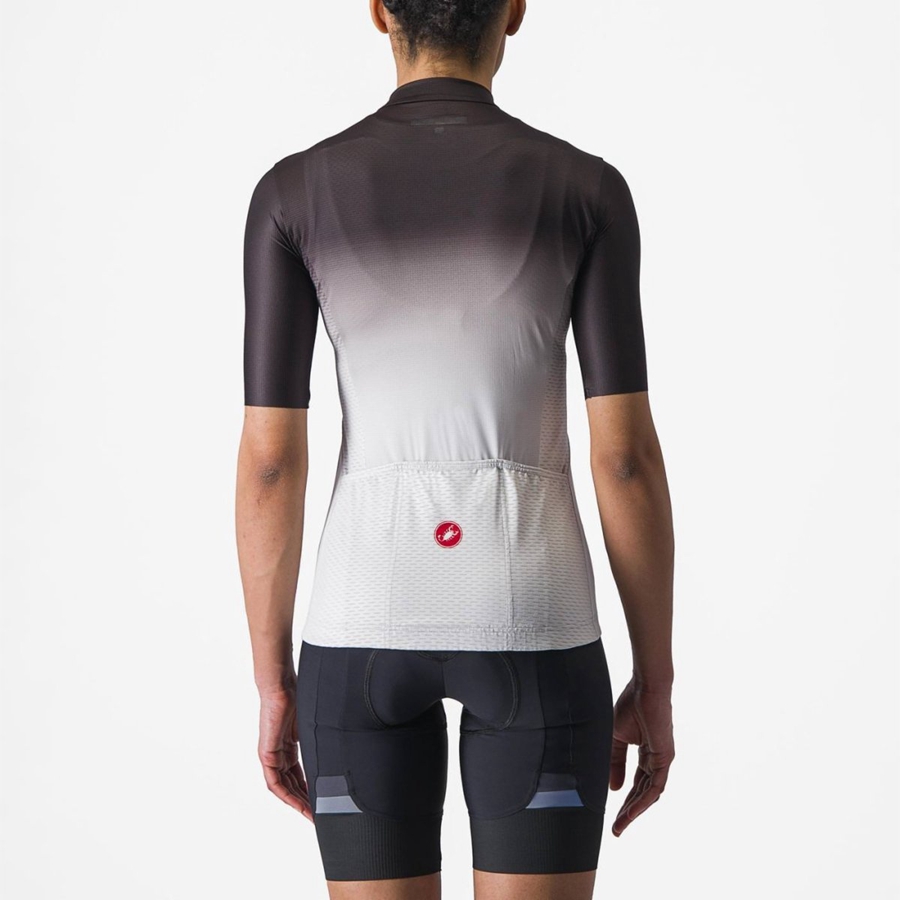 Castelli SALITA Women Jersey Black / Silver Grey / White | TJDYMQ-059