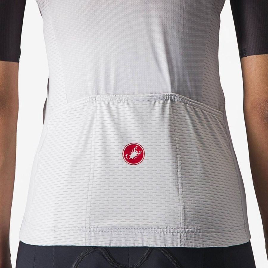 Castelli SALITA Women Jersey Black / Silver Grey / White | TJDYMQ-059