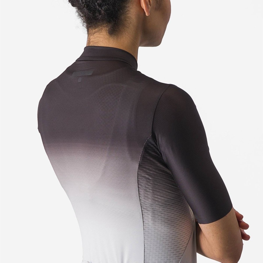 Castelli SALITA Women Jersey Black / Silver Grey / White | TJDYMQ-059