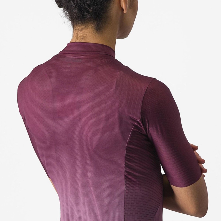 Castelli SALITA Women Jersey Deep Burgundy / Deep Purple | EJMPVY-058