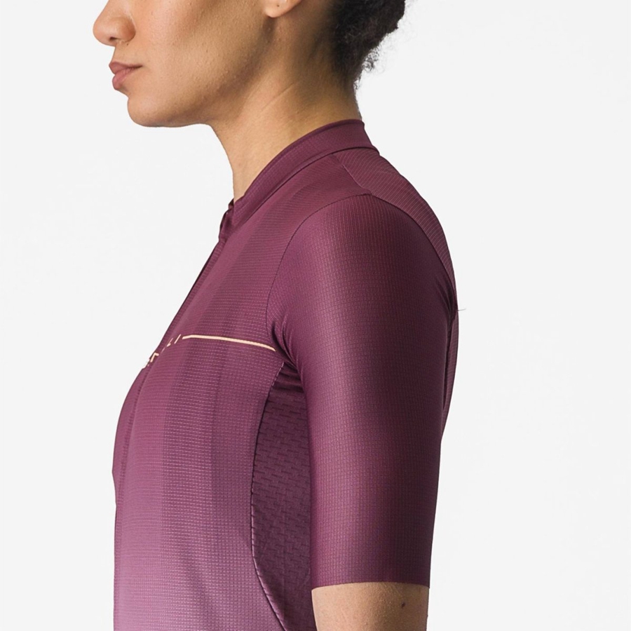 Castelli SALITA Women Jersey Deep Burgundy / Deep Purple | EJMPVY-058